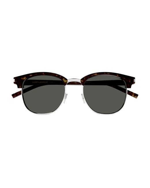 Saint Laurent Black Sl 108 015 Sunglasses Acetate Round for men