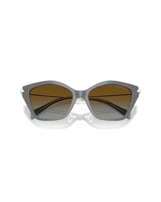 Michael Kors Black Mk2246U Catskills 400913 Sunglasses Acetate Geometric Normal Shaded