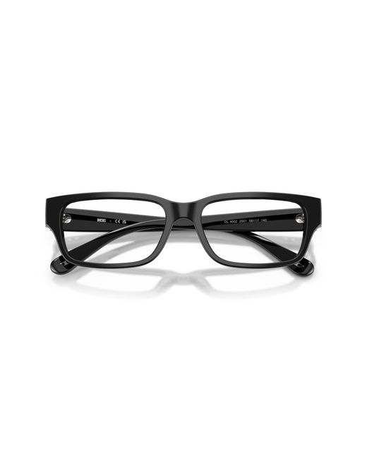 DIESEL Black Dl4002 2042 Optical Frames Acetate Transparent Squared Normal
