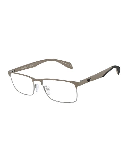 Emporio Armani Black Ea1149 3369 Optical Frames Metal Transparent Squared Normal for men