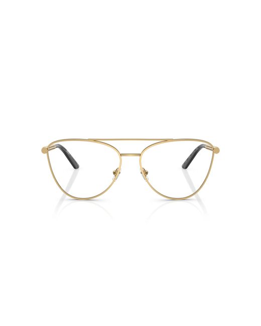 Versace Black Ve1296 1002 Optical Frames Metal Transparent Cat Eye Normal