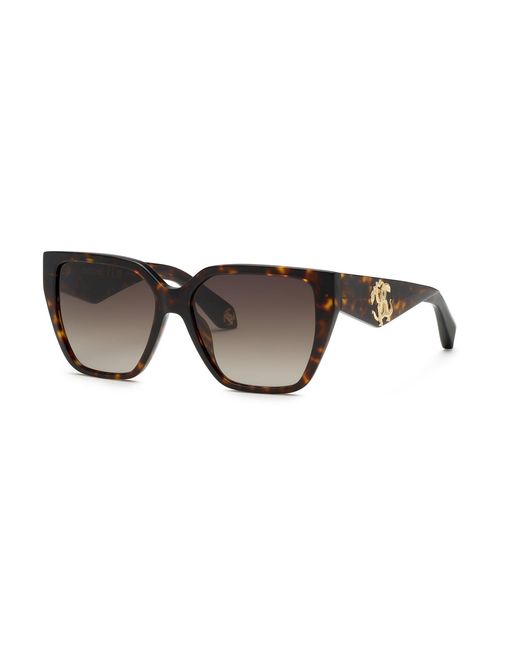 Roberto Cavalli Black Src137 743 Sunglasses Acetate Squared Normal Nuanced