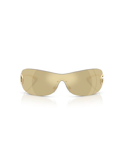 Dolce & Gabbana Black Dg2308 12246E Sunglasses Metal Butterfly Mirrored
