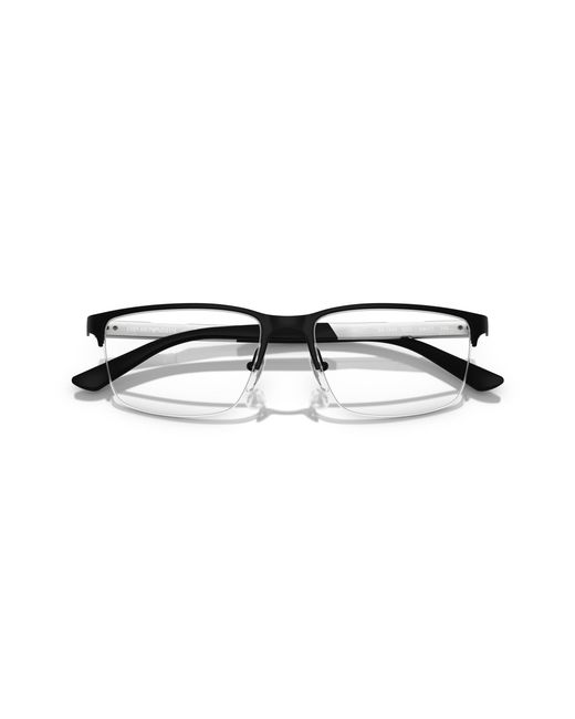 Emporio Armani Black Ea1164 3001 Optical Frames Metal Squared Normal for men
