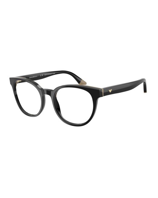 Emporio Armani Black Ea3274 6313 Optical Frames Acetate Round Normal