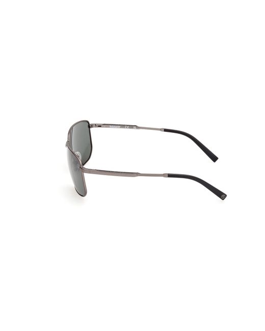 Timberland Black Tb00010 07R Sunglasses Metal Squared Polarized for men