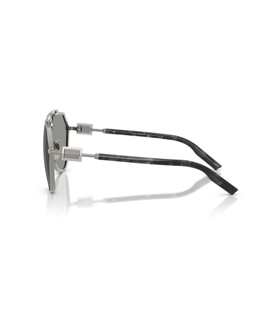 Dolce & Gabbana Black Dg2315 04/1 Sunglasses Metal Pilot Normal for men