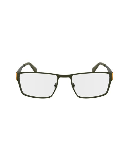 Calvin Klein Black Ckj24208 309 Optical Frames Metal Squared Normal for men