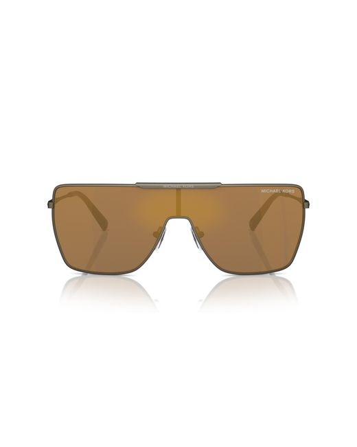 Michael Kors Black Mk1152 Snowmass 1001F9 Sunglasses Metal Squared Normal Mirror for men
