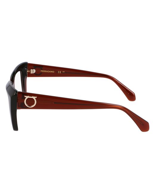 Ferragamo Black Sf3008 232 Optical Frames Acetate Squared Normal