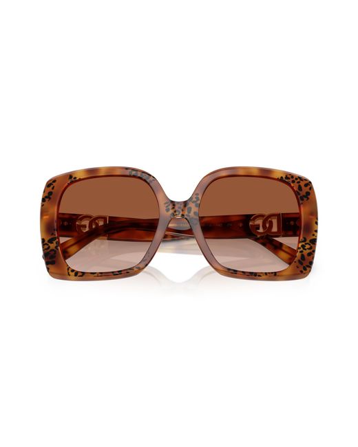 Dolce & Gabbana Black Dg4475 338013 Sunglasses Acetate Squared Normal Shaded