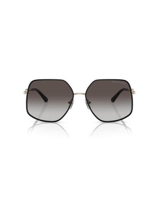 Michael Kors Black Mk1127J Empire Butterfly 10148G Sunglasses Metal Geometric Normal Shaded