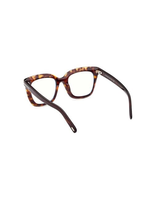 Tom Ford Black Ft5880-B 052 Optical Frames Acetate Squared Normal