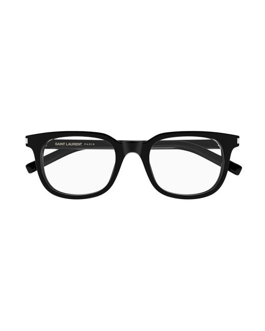 Saint Laurent Black Sl 840 001 Optical Frames Acetate Transparent Round