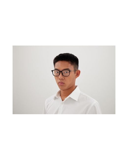 Montblanc Black Mb0413Oa 002 Optical Frames Acetate Transparent Cat Eye for men