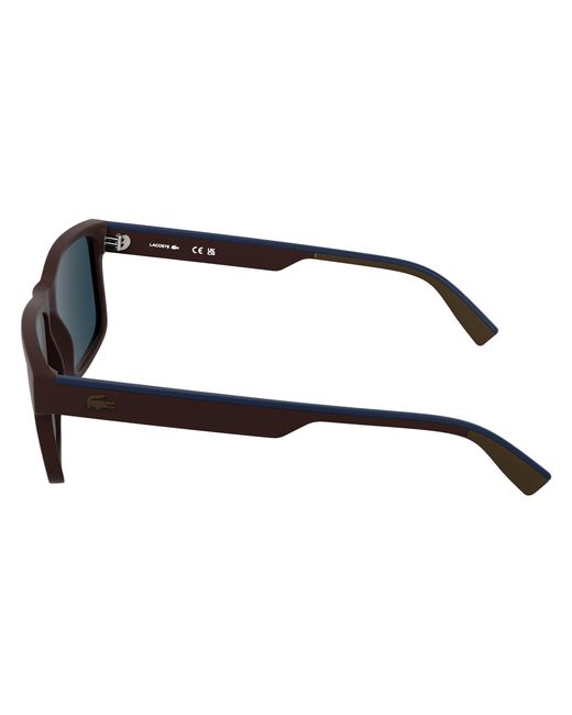 Lacoste Black L6076S 601 Sunglasses Bio-Injected Squared Normal for men