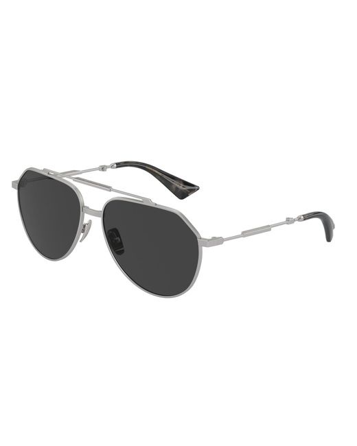 Dolce & Gabbana Black Dg2302 136648 Sunglasses Metal Pilot Polarized for men