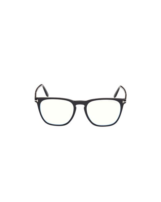Tom Ford Black Ft5937-B 001 Optical Frames Acetate Round Normal for men