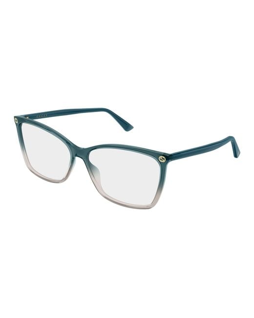 Gucci Black Gg0026O 030 Optical Frames Acetate Transparent Cat Eye