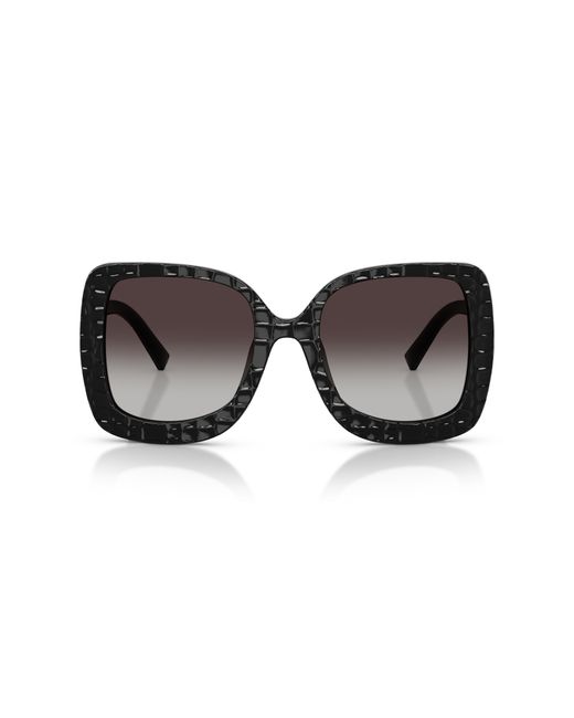Dolce & Gabbana Black Dg4513 32888G Sunglasses Acetate Squared Normal Shaded