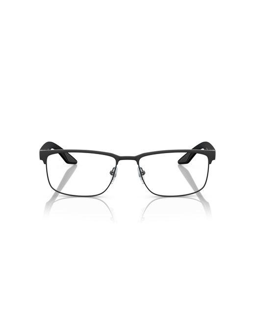 Prada Linea Rossa Black Ps 51Pv Dg01O1 Optical Frames Metal Squared Normal for men