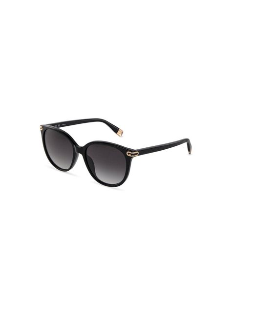 Furla Black Sfub12 0700 Sunglasses Acetate Smoke Pantos Normal Nuanced