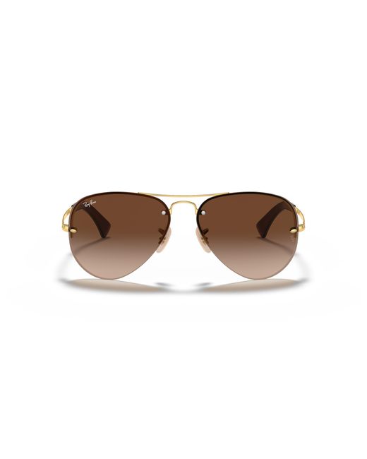 Ray-Ban Black Rb3449 Sunglasses Frame Brown Lenses for men