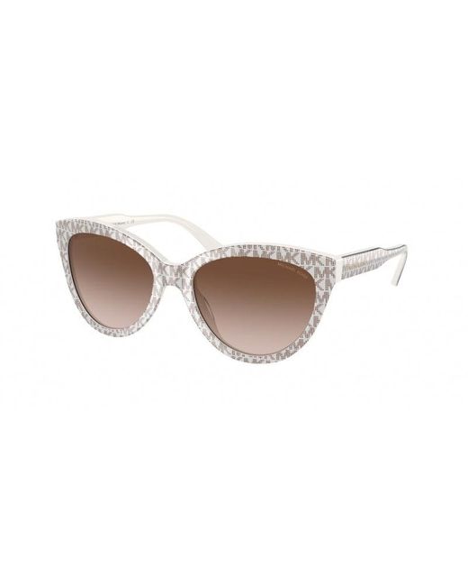 Michael Kors White Mk2158 Makena 309213 Sunglasses Acetate Cat Eye Normal Nuanced