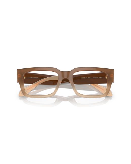Giorgio Armani Black Ar7243U 5981 Optical Frames Acetate Transparent Squared Normal for men