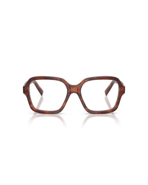 Miu Miu Black Mu 03Yv 26E1O1 Optical Frames Acetate Squared Normal