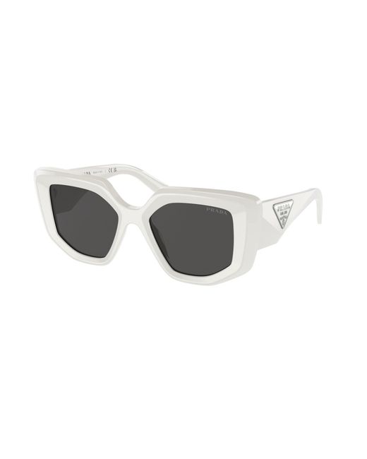 Prada Black Pr 14Zs 1425S0 Sunglasses Acetate Geometric Normal