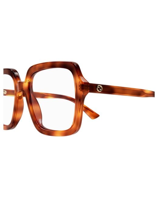 Gucci Black Gg1318O 002 Optical Frames Acetate Squared