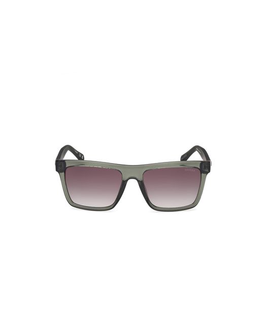 Guess Black Gu00166 96P Sunglasses Injected Squared Normal for men