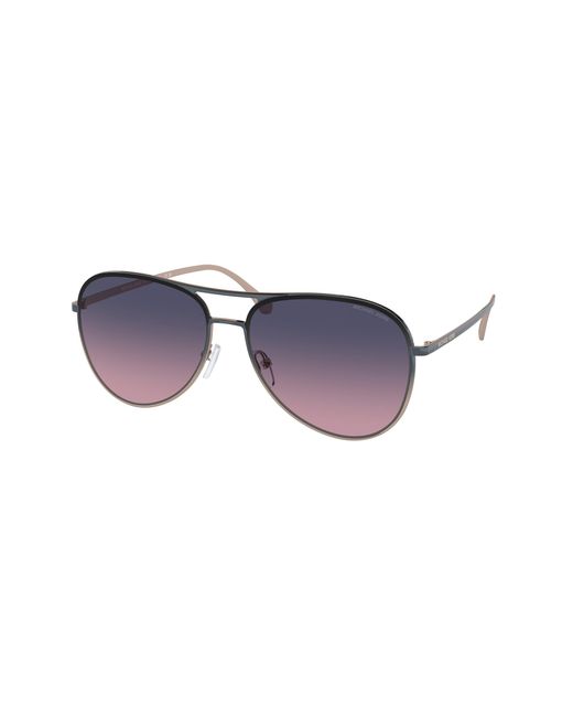 Michael Kors Black Mk1089 Kona 1334I6 Sunglasses Metal Pilot Normal Shaded
