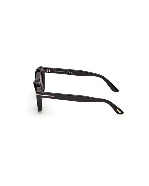 Tom Ford Black Ft1344 Nika-02 01A Sunglasses Acetate Smoke Round Normal