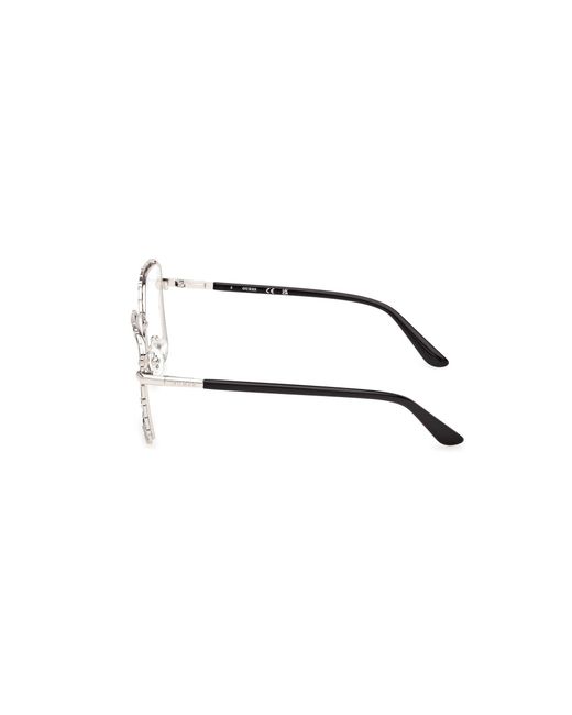 Guess Black Gu50364 010 Optical Frames Metal Squared Normal