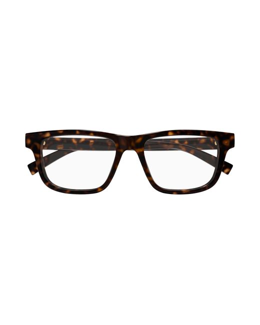 Gucci Black Gg1987O 002 Optical Frames Injected Transparent Squared for men