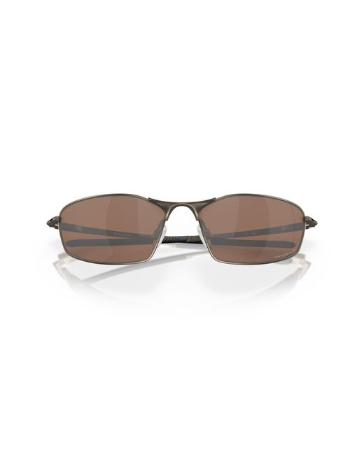 Oakley Black Oo4141 Whisker 414113 Sunglasses Metal Copper Round Polarized Prizm for men