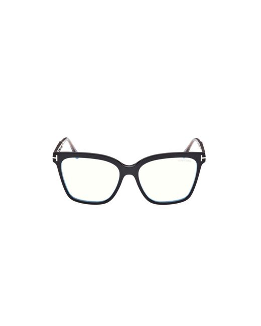 Tom Ford Black Ft5892-B 001 Optical Frames Acetate Squared Normal