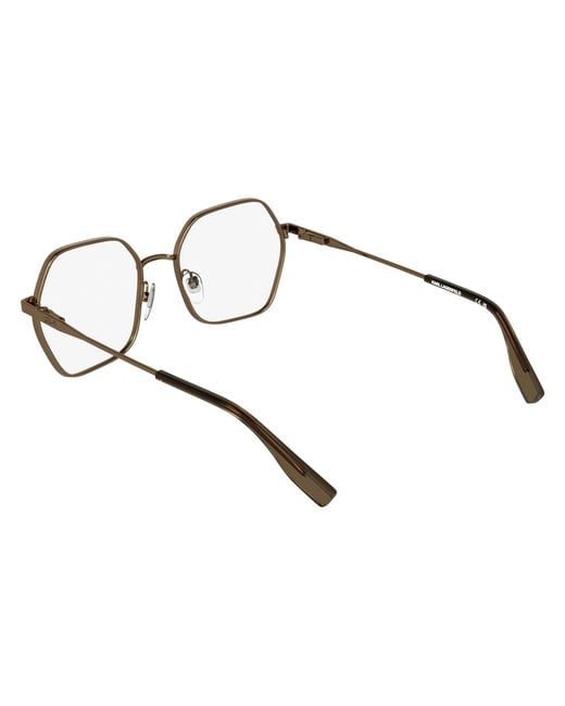 Karl Lagerfeld Black Kl363 717 Optical Frames Metal Squared Normal