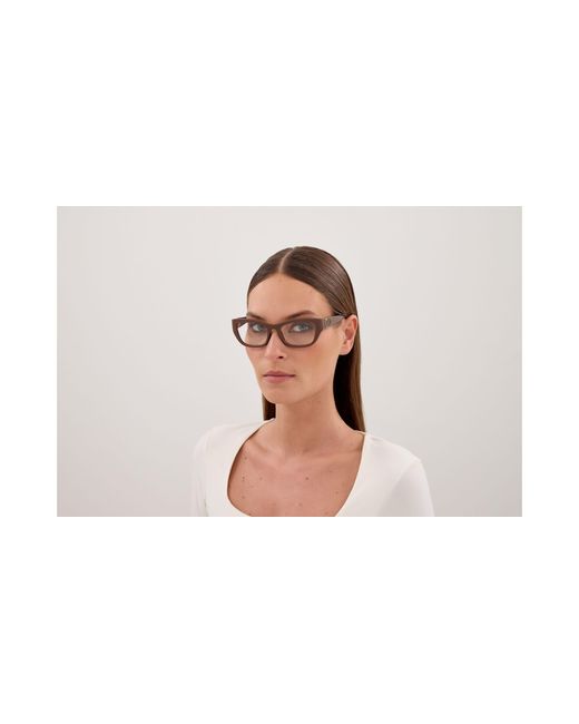 Gucci Black Gg2125O 004 Optical Frames Injected Transparent Cat Eye