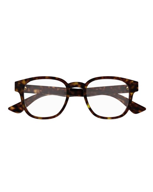 Gucci Black Gg1343O 002 Optical Frames Plastic Squared for men