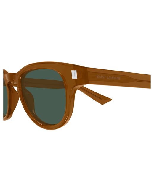 Saint Laurent Black Sl 876 005 Sunglasses Acetate Round for men