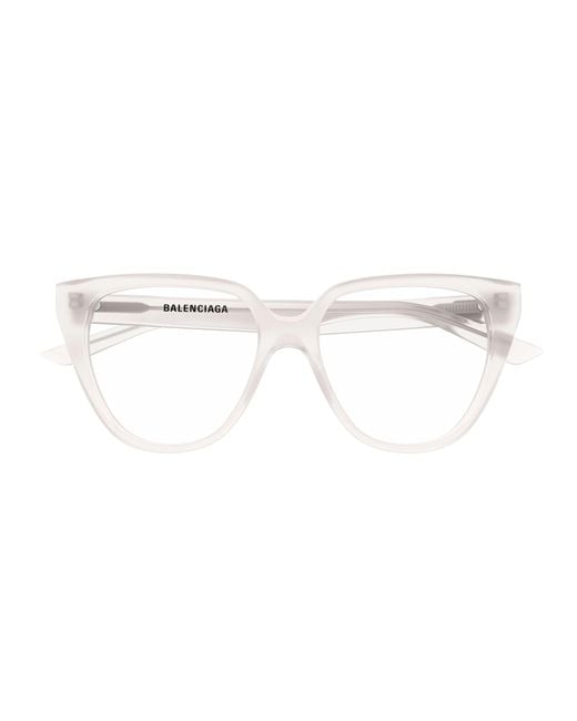 Balenciaga Black Bb0129O 010 Optical Frames Acetate Transparent Cat Eye