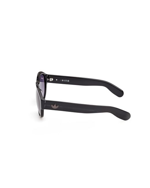 Adidas Originals Black Or0150 01B Sunglasses Acetate Smoke Pilot Normal