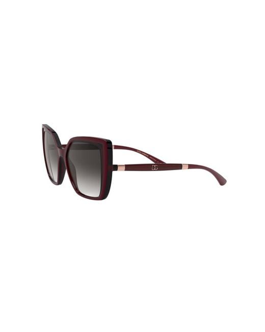 Dolce & Gabbana Black Dg6138 32478G Sunglasses Plastic Squared Normal Nuanced