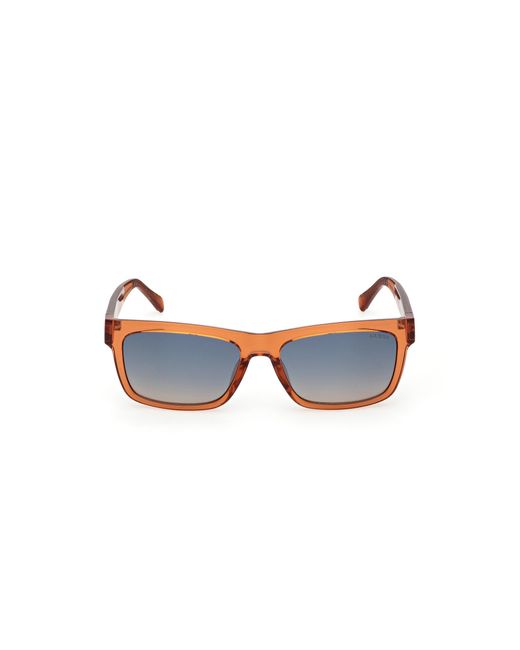 Guess Black Gu00221 42X Sunglasses Injected Squared Normal for men