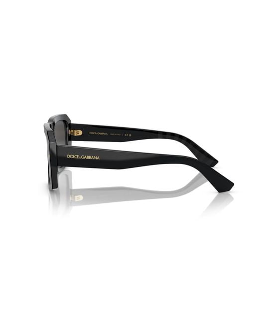 Dolce & Gabbana Black Dg4430 501/87 Sunglasses Acetate Squared Normal for men