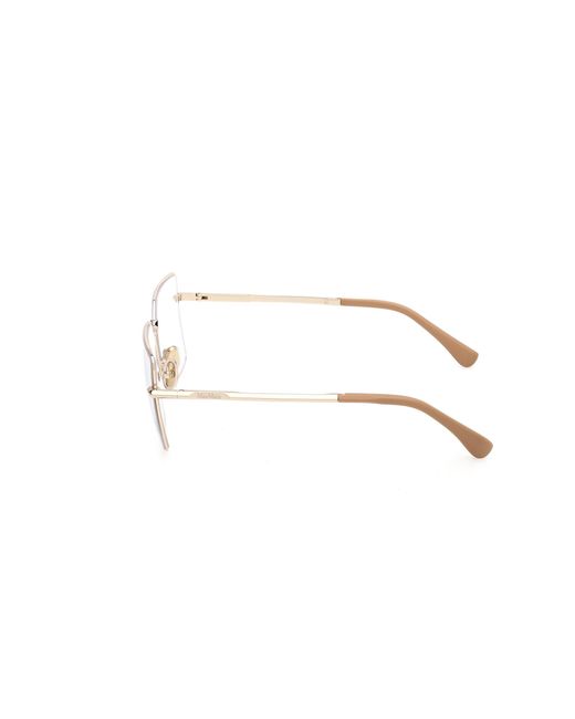 Max Mara Black Mm5177 032 Optical Frames Metal Squared Normal