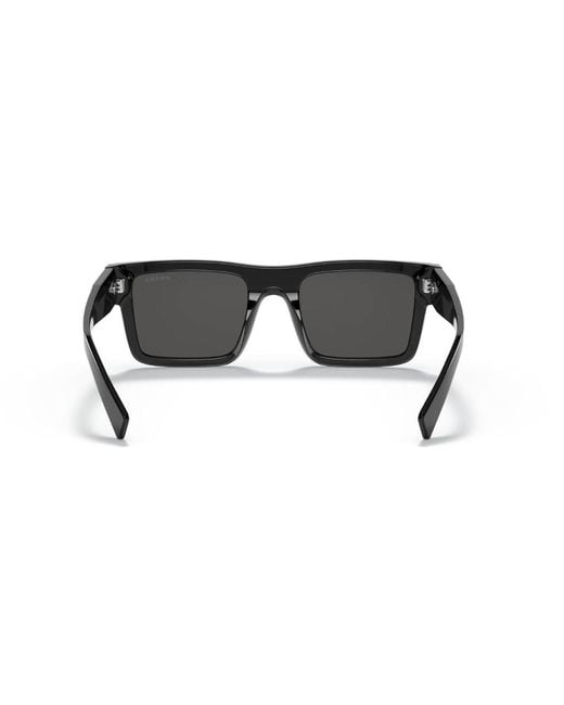 Prada Black Pr 19Ws 1Ab5S0 Sunglasses Acetate Squared Normal for men